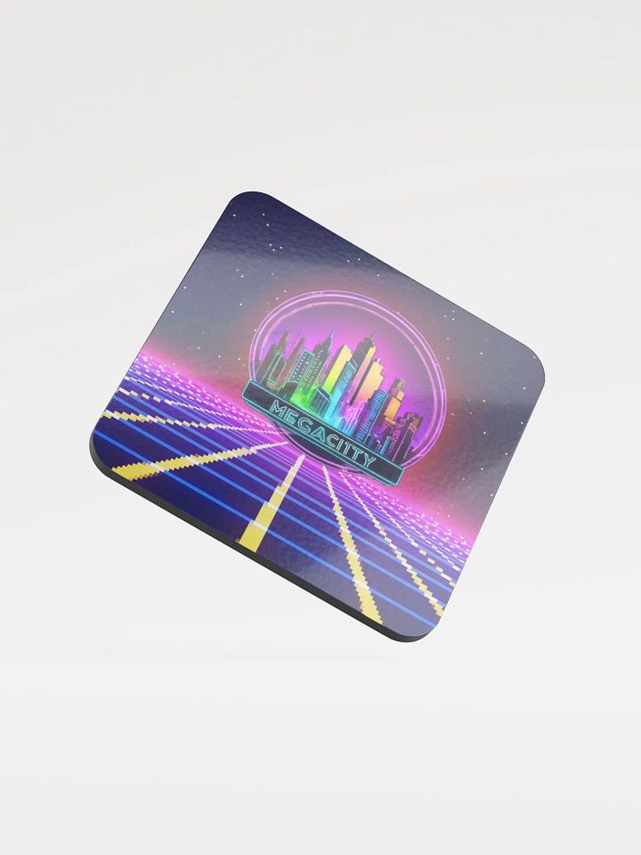 Megacitygamer Neon Nights Cork Coaster Set product image (2)