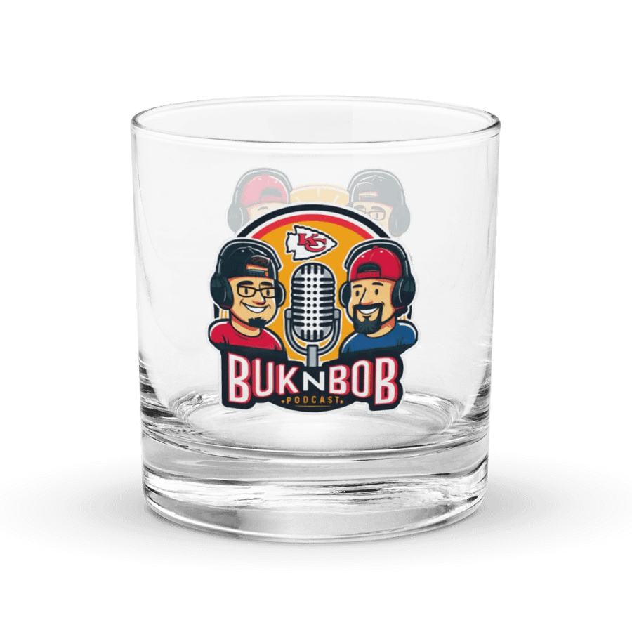 Buk N Bob Podcast Rocks Glass product image (3)