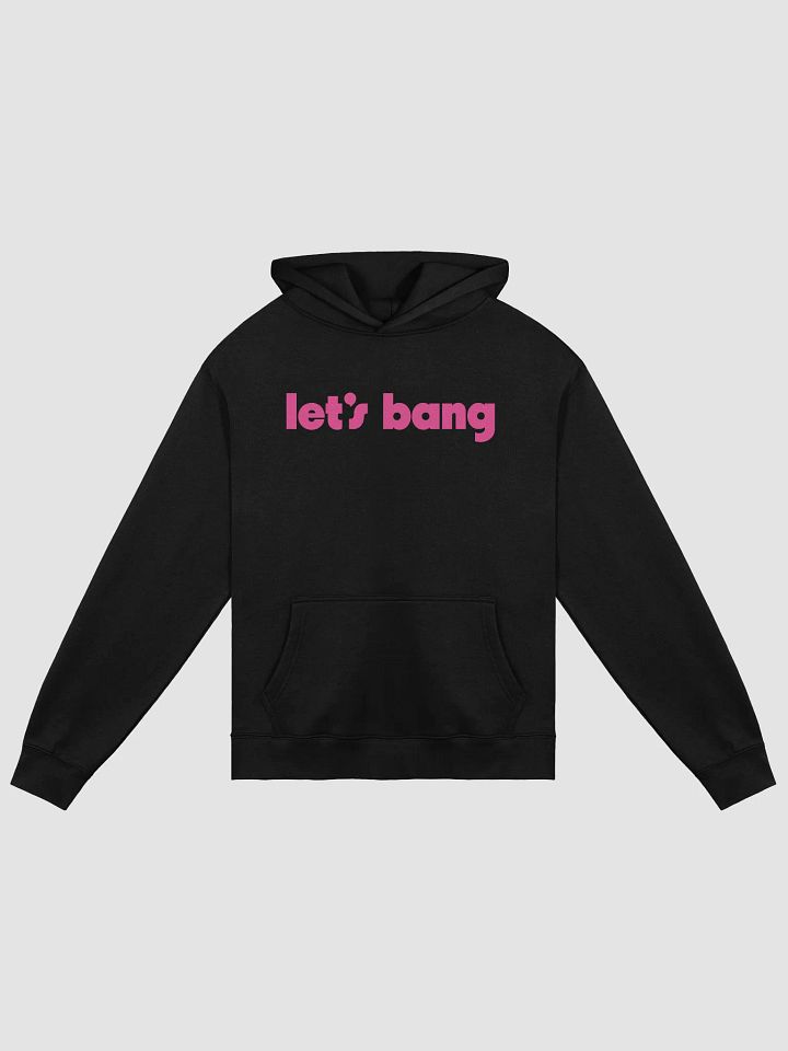 let's bang. black/pink, oversized hoodie product image (2)