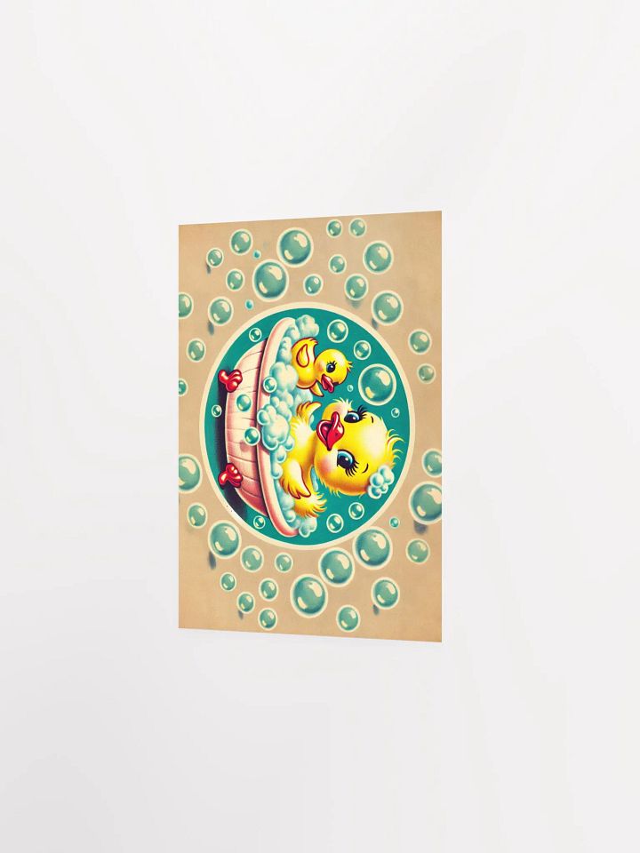 Ducky in a Bubble Bath Premium Matte Poster product image (7)