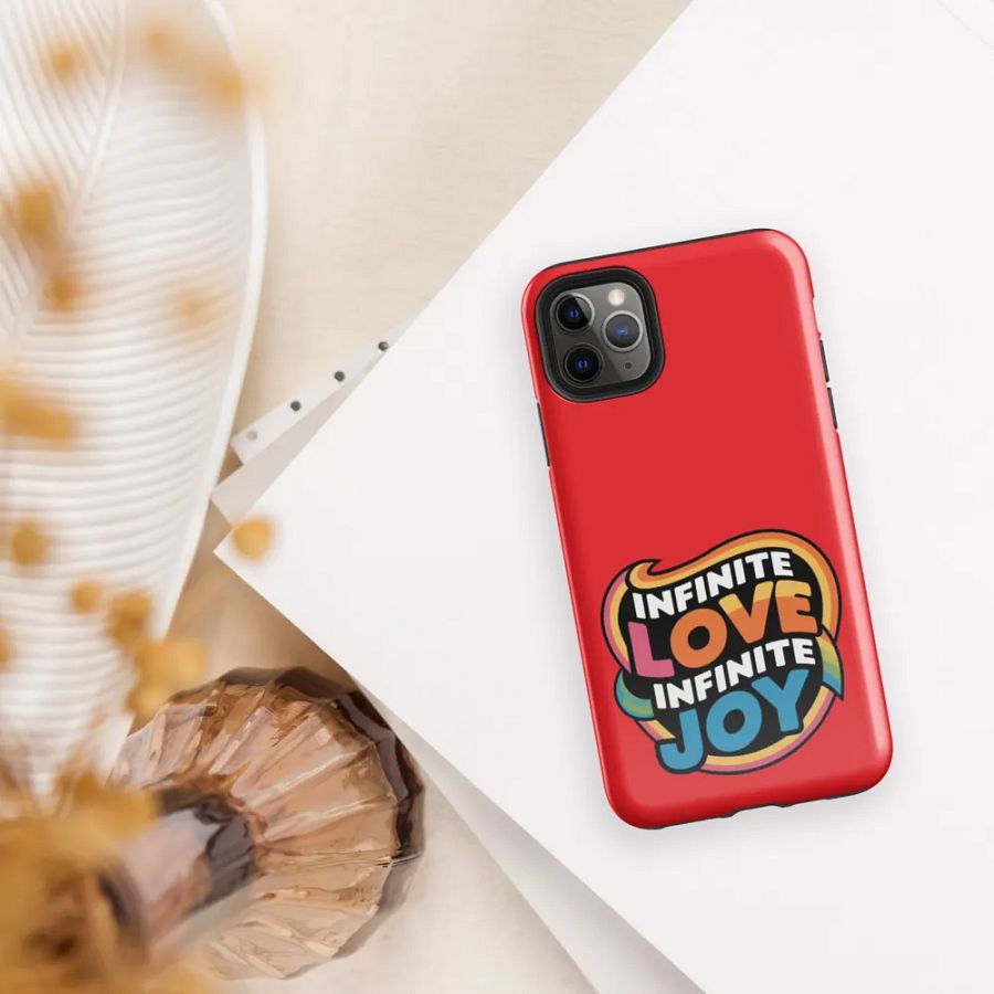 Infinite Love Infinite Joy Tough Case for Iphone (Red) product image (5)
