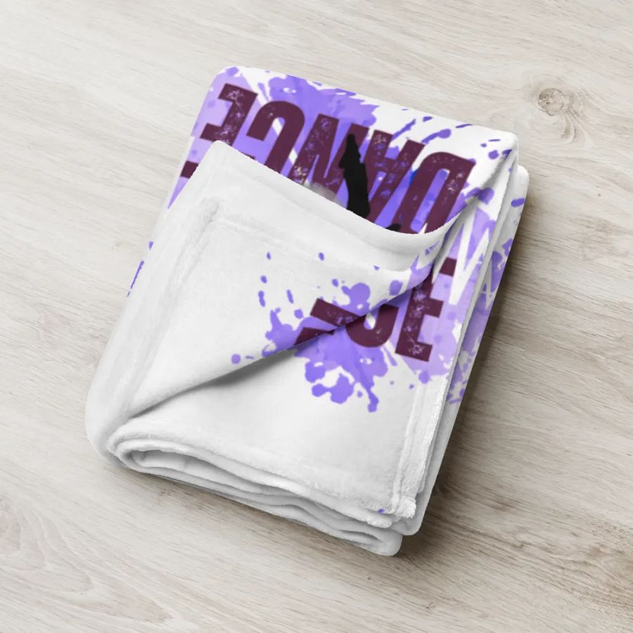 Born to Dance His Silhouette Throw Blanket product image (18)