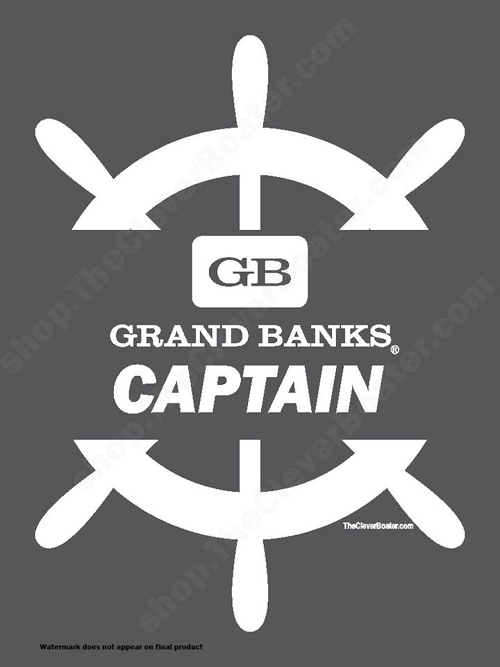 Grand Banks Captain - T-Shirt - Dark Shirt w/White Logo product image (2)