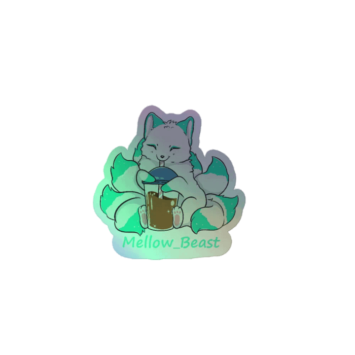 Turquoise Holograph Sticker product image (2)