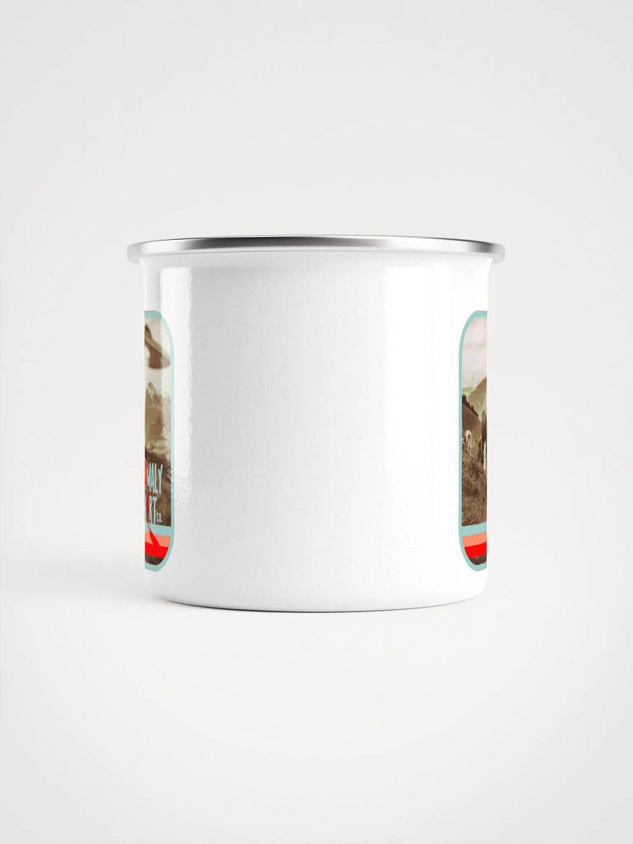Vintage UFO Cattle Abduction Enamel Mug product image (5)