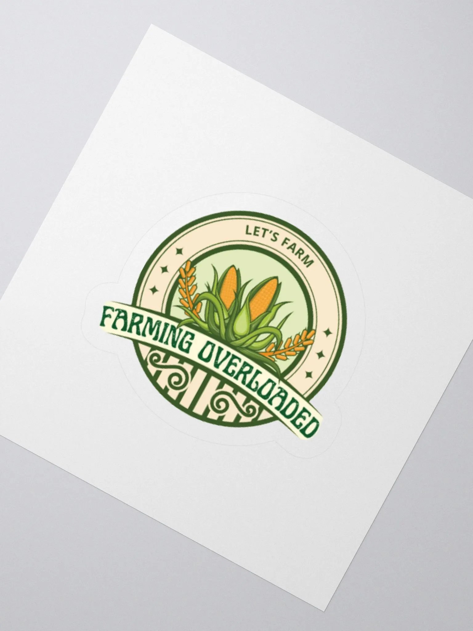 Farming Overloaded Emblem Kiss Cut Stickers product image (2)