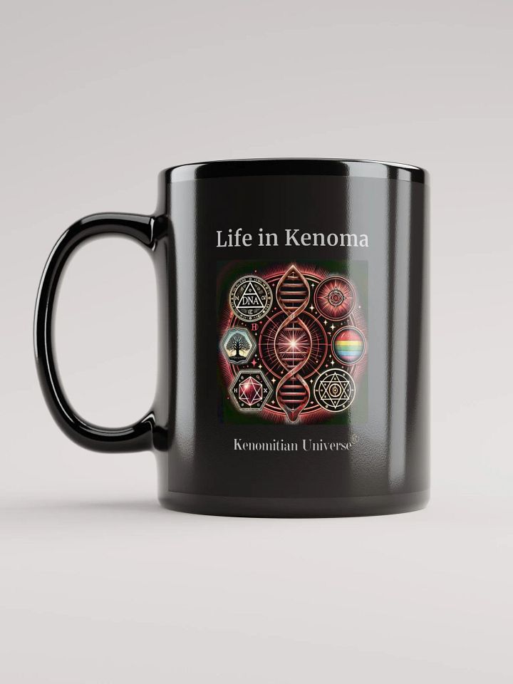 Life in Kenoma | Black Glossy Mug product image (2)