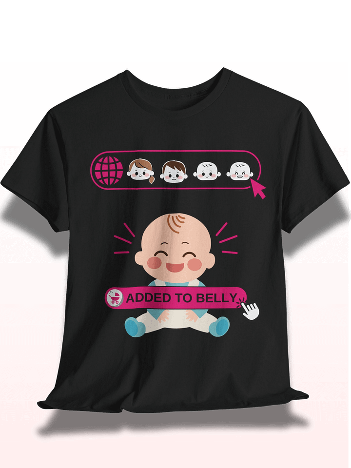 Funny 'Baby Loading' Pregnancy Announcement T-Shirt | Cute Mom-to-Be Reveal Tee | Expecting Mom Gift product image (1)