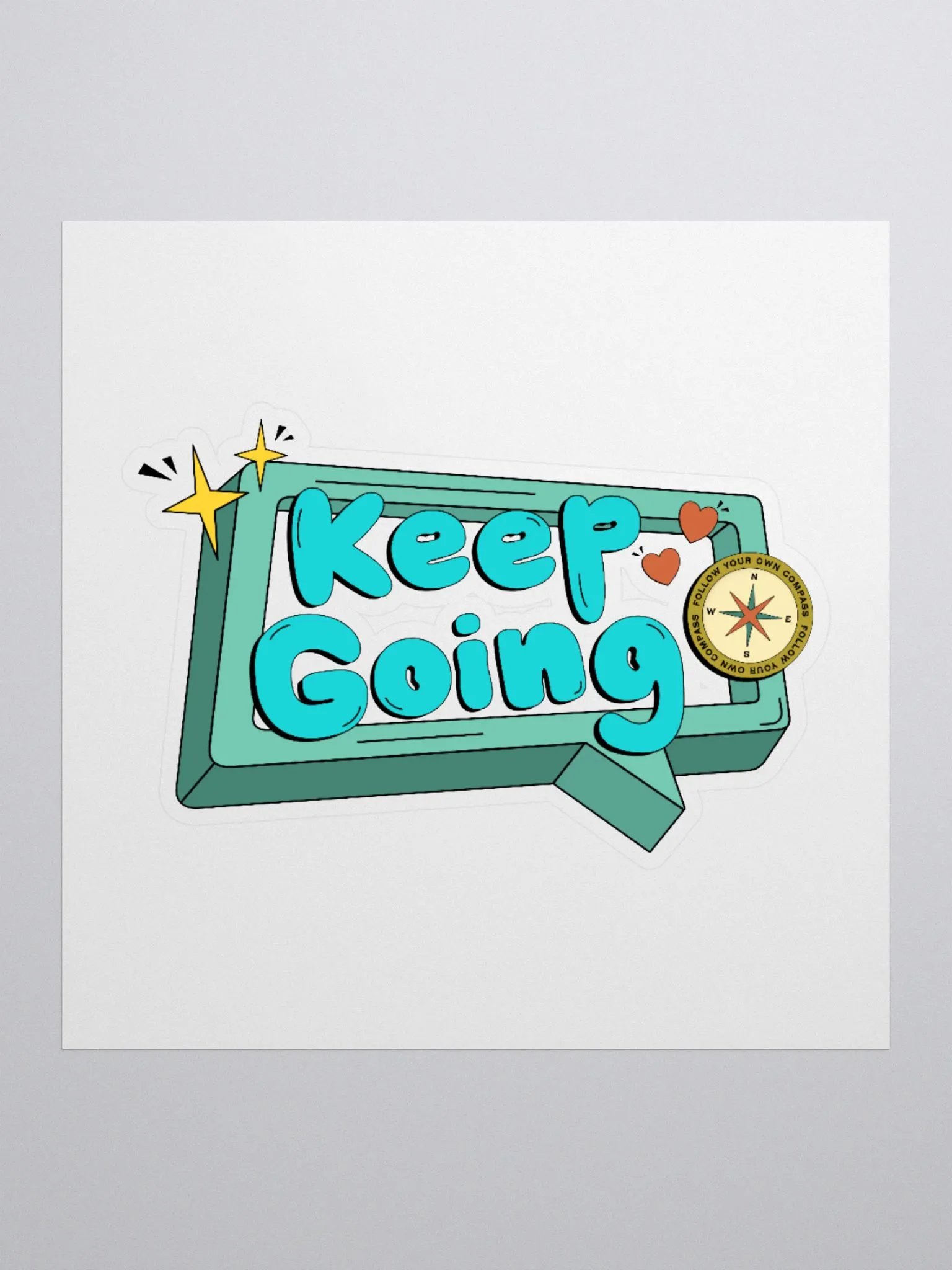 keep going ♡ sticker product image (1)