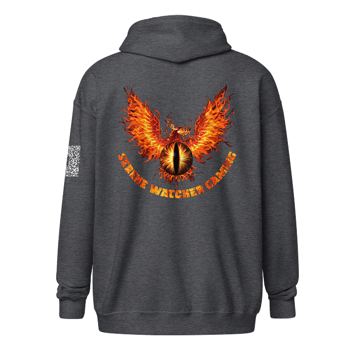 Gildan Zip-up Hoodie in Dark Heather product image (2)