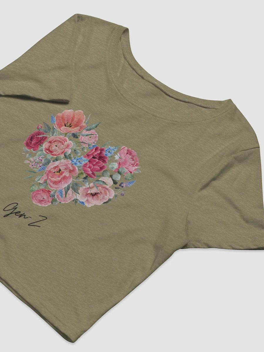 Gen Z Cropped Top Designed by Anopa Silver product image (5)