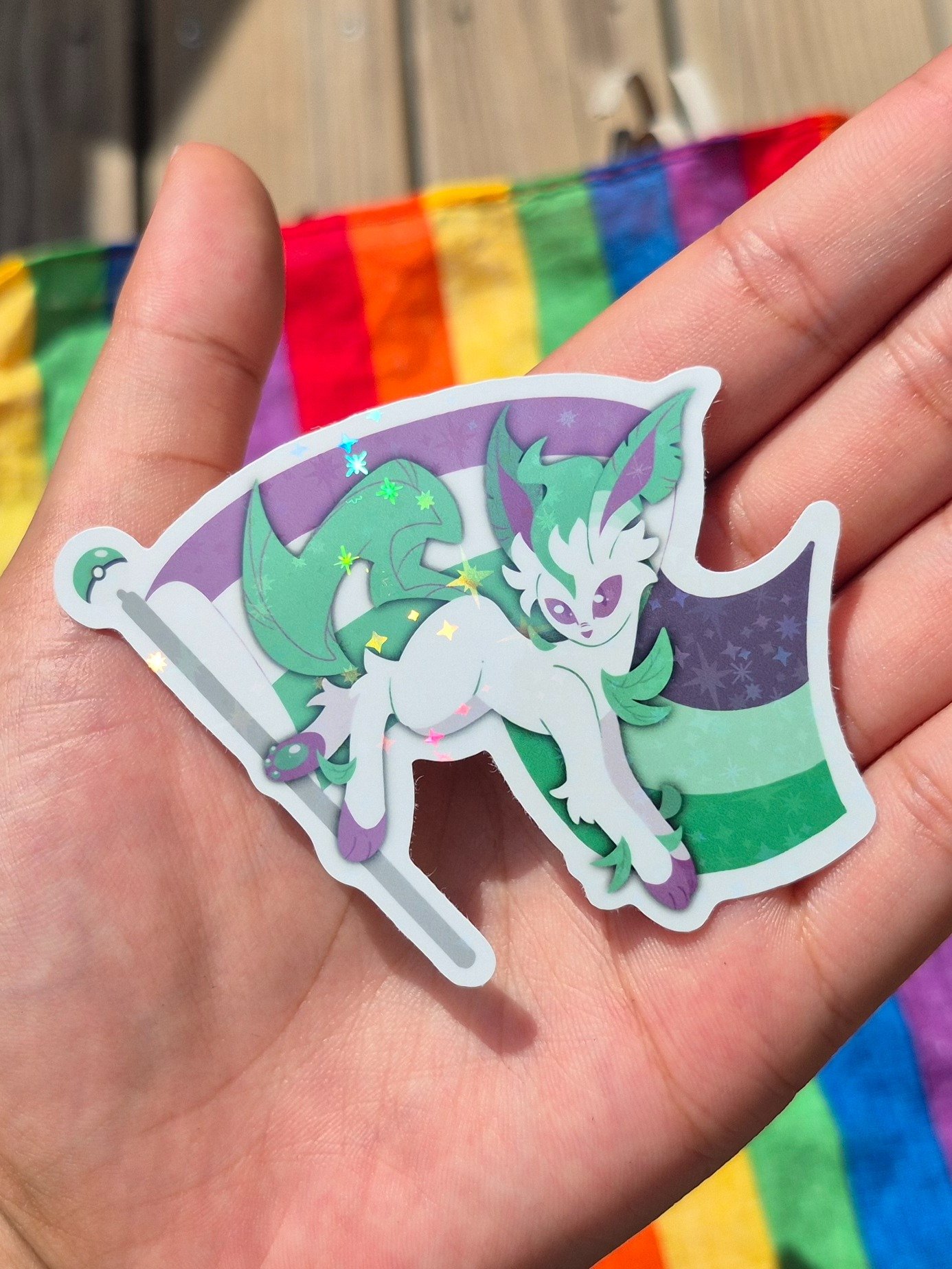 Gender Queer Leafeon Sticker product image (2)