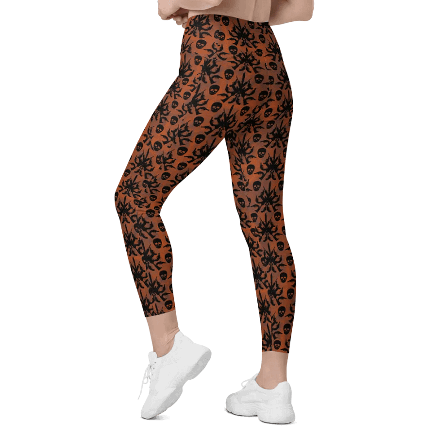 Gothic 2A High Waist Pocket Leggings - Orange product image (7)