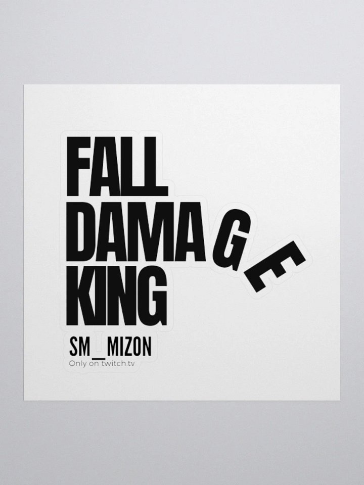 Fall Damage King Sticker product image (1)