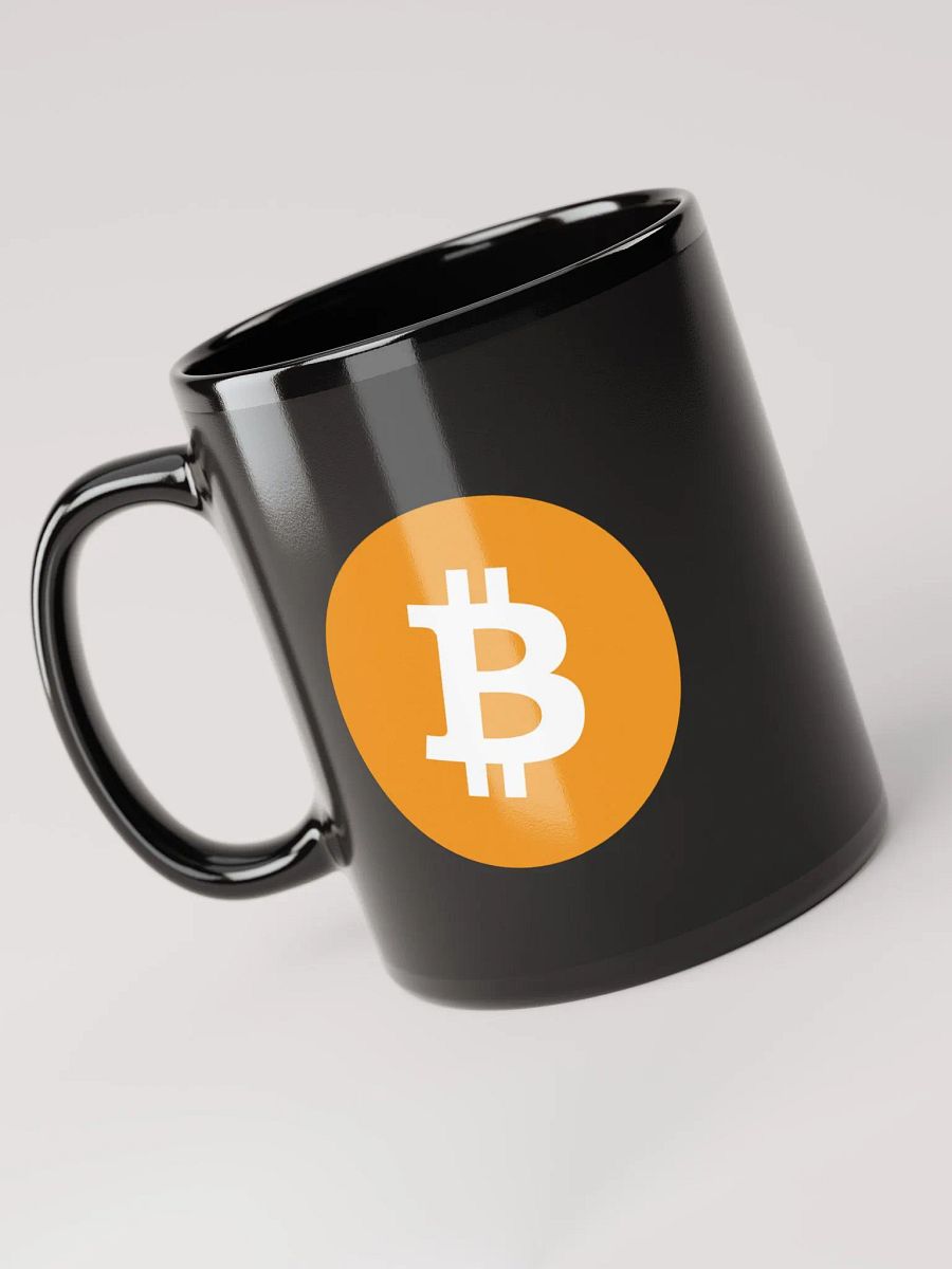 Bitcoin Logo Black Mug product image (6)