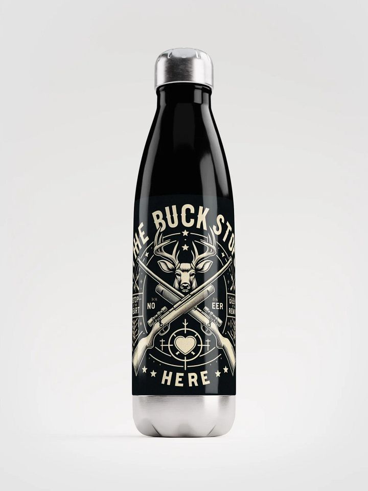 Vintage Deer Head Stainless Steel Water Bottle product image (1)
