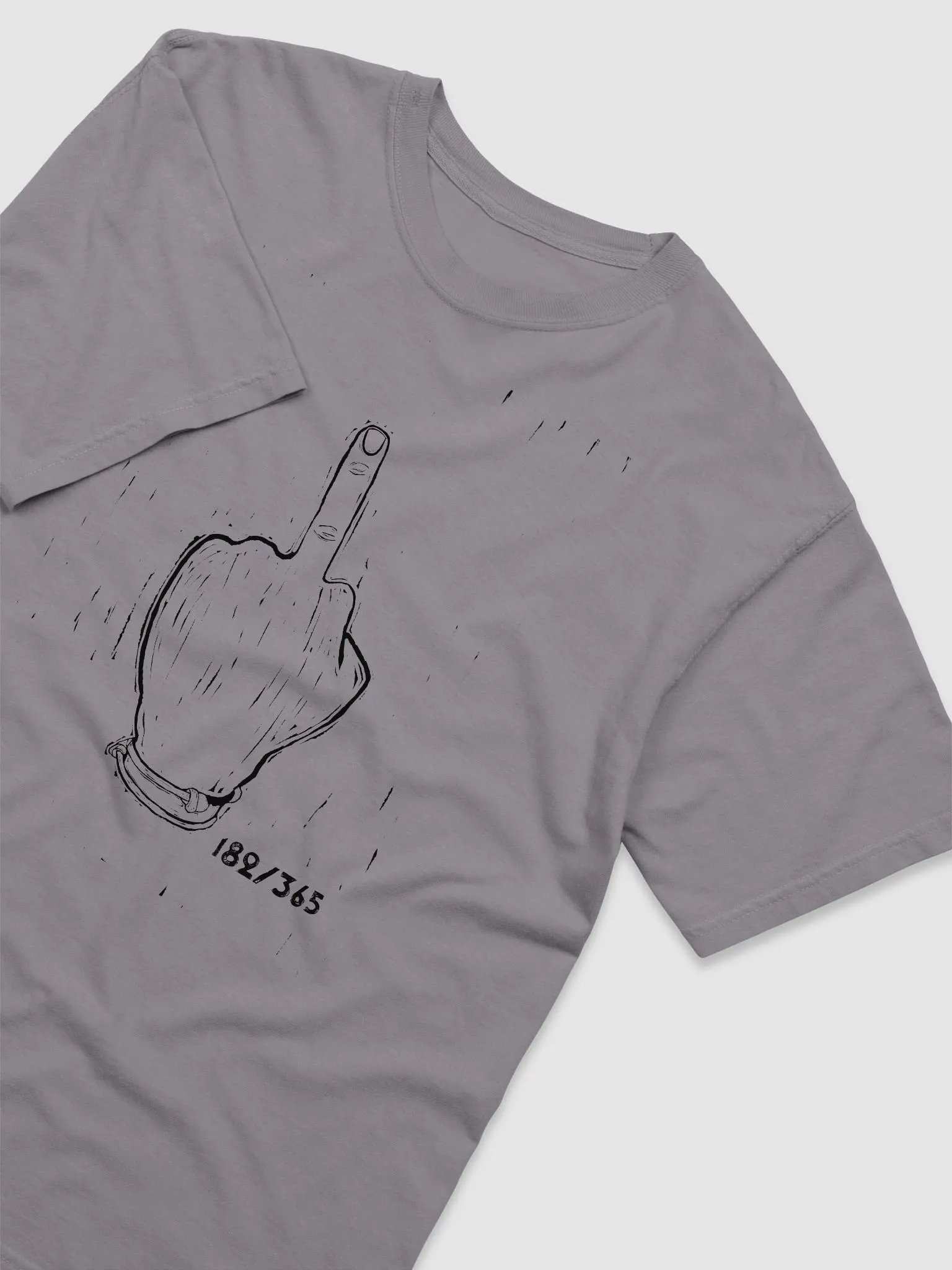 Linocut eff off shirt product image (2)
