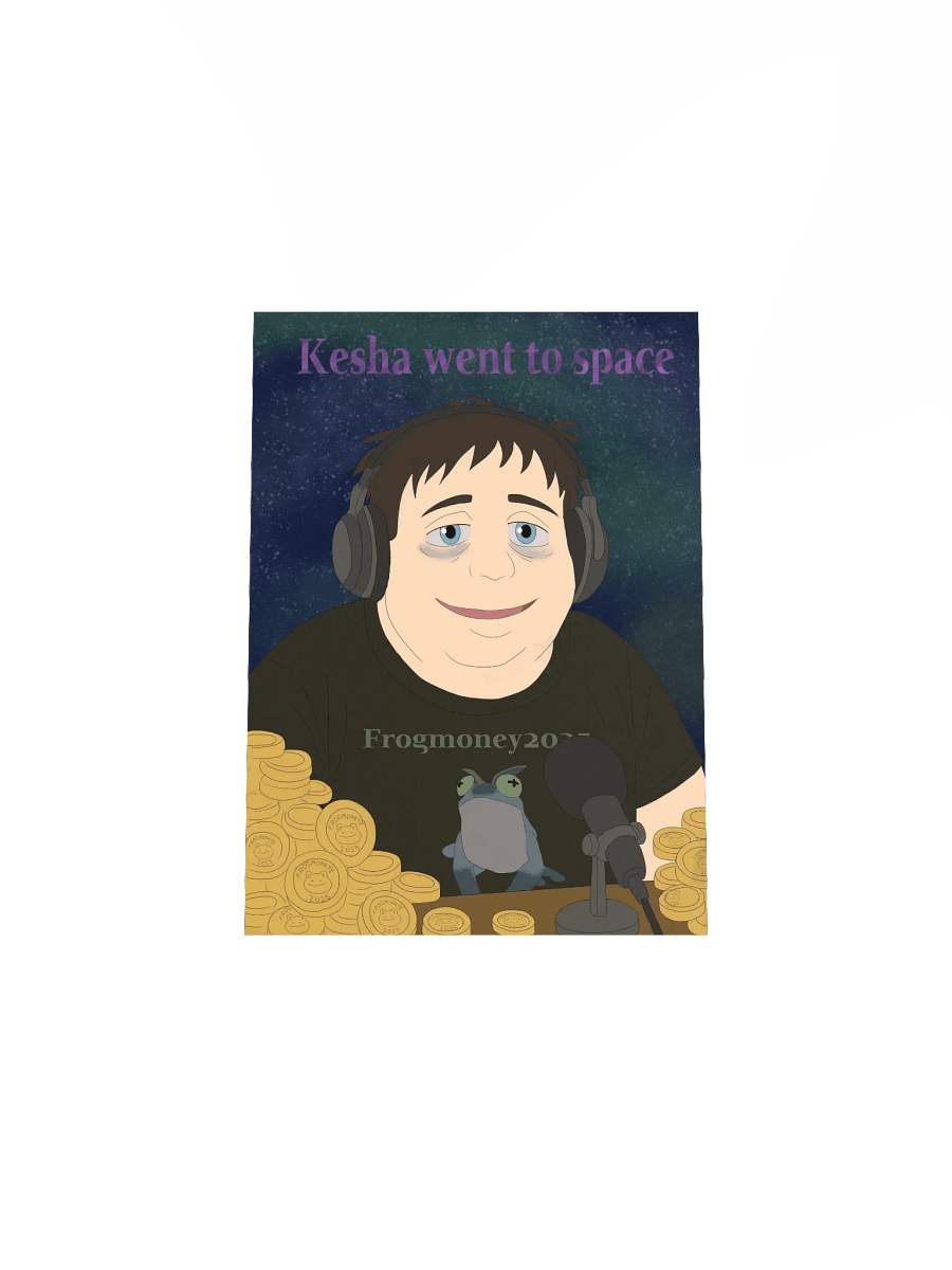 FROGMONEY2025 Kesha Went To Space Meme-orial Print product image (4)