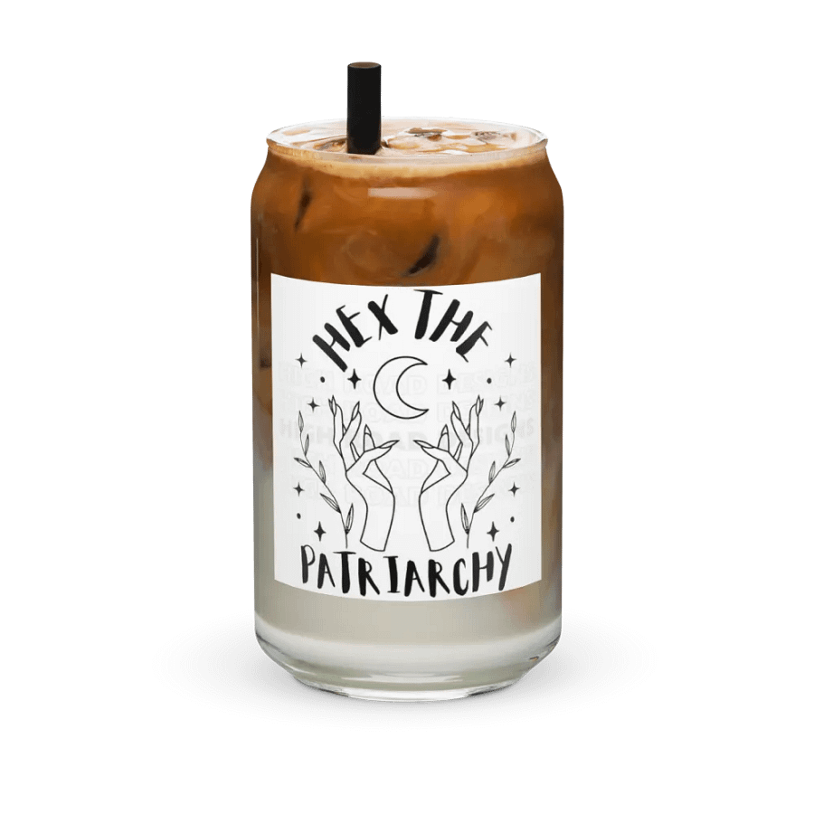 Hex The Patriarchy glass cup product image (36)