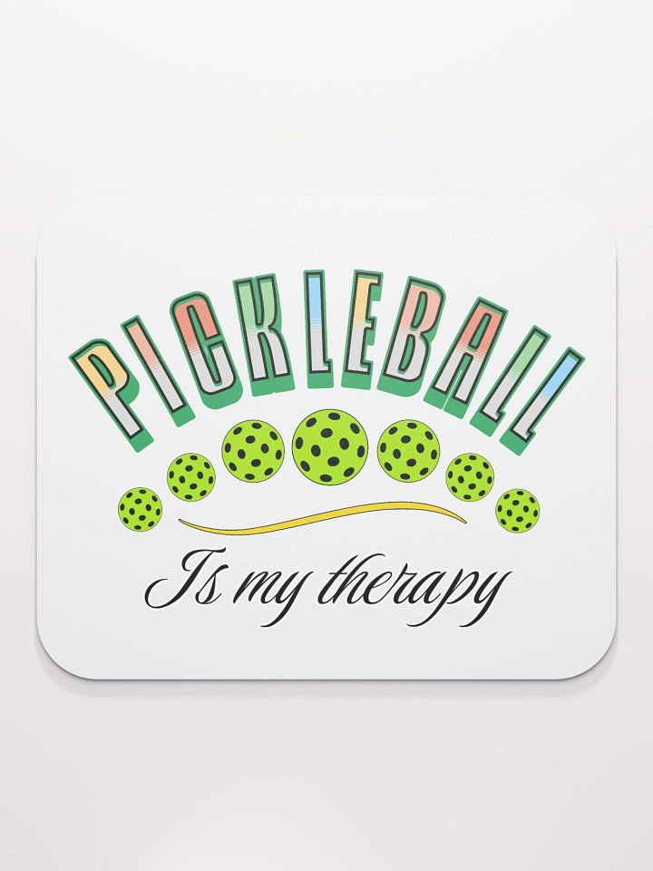 Pickleball Is My Therapy Mouse Pad product image (1)
