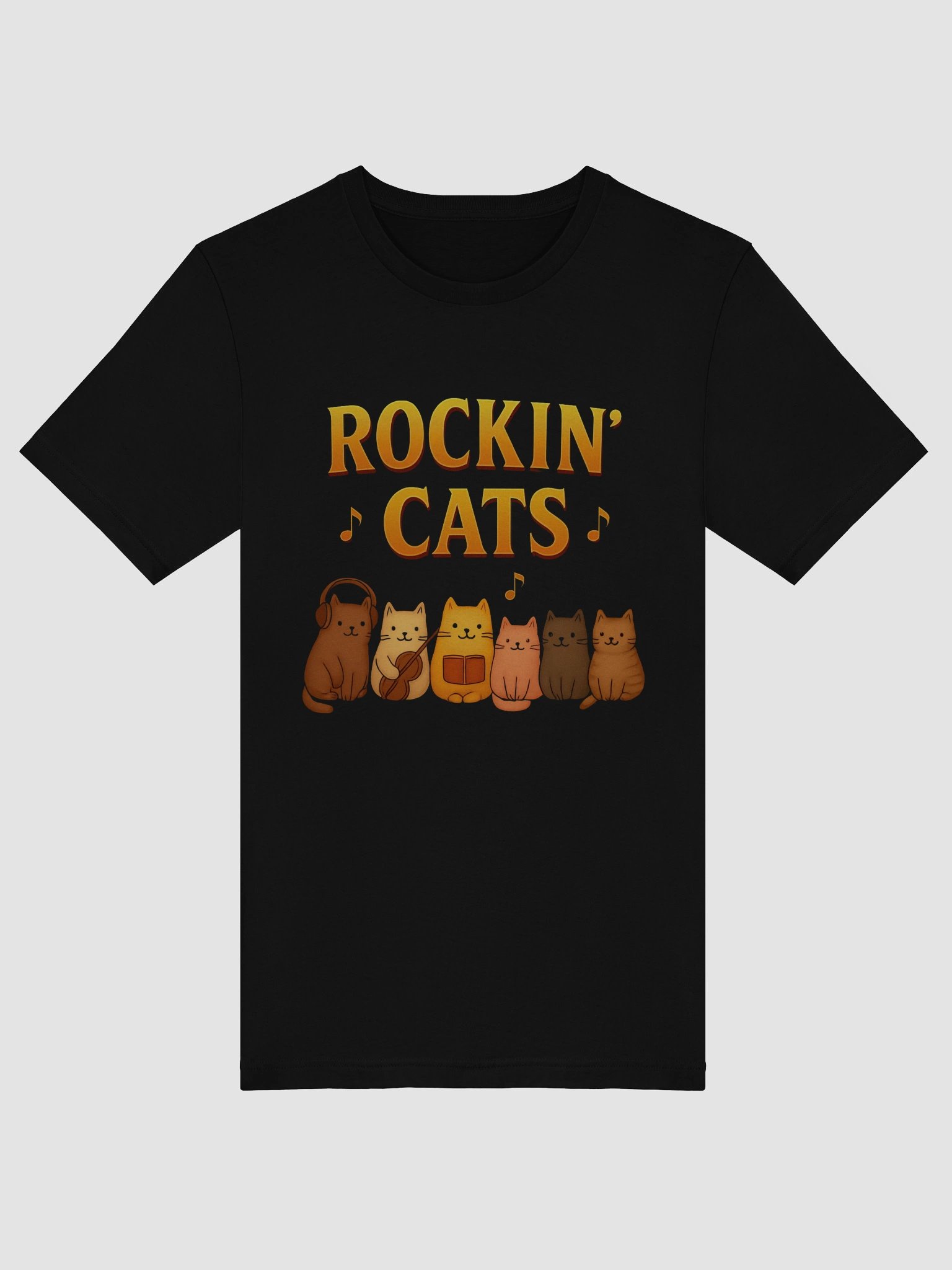 Rockin' Cats Cartoon T-Shirt product image (30)