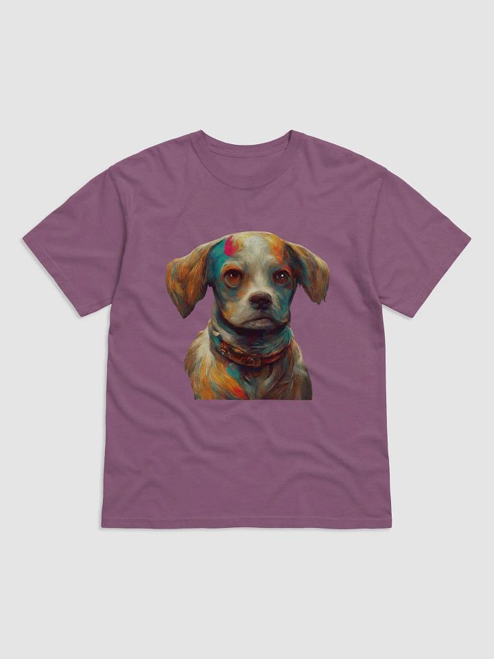 Vibrant Dog Artwork Heavyweight T-Shirt product image (7)
