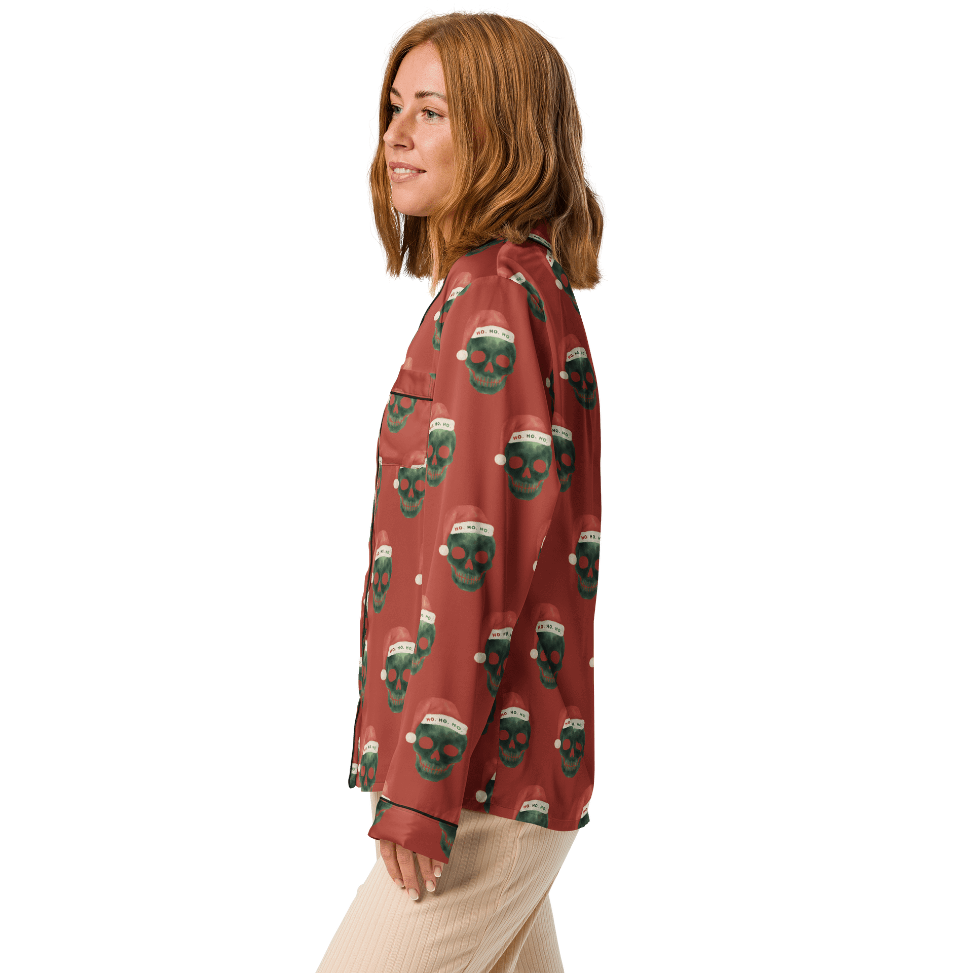Grinch Vibes Long Pajama Top product image (4)