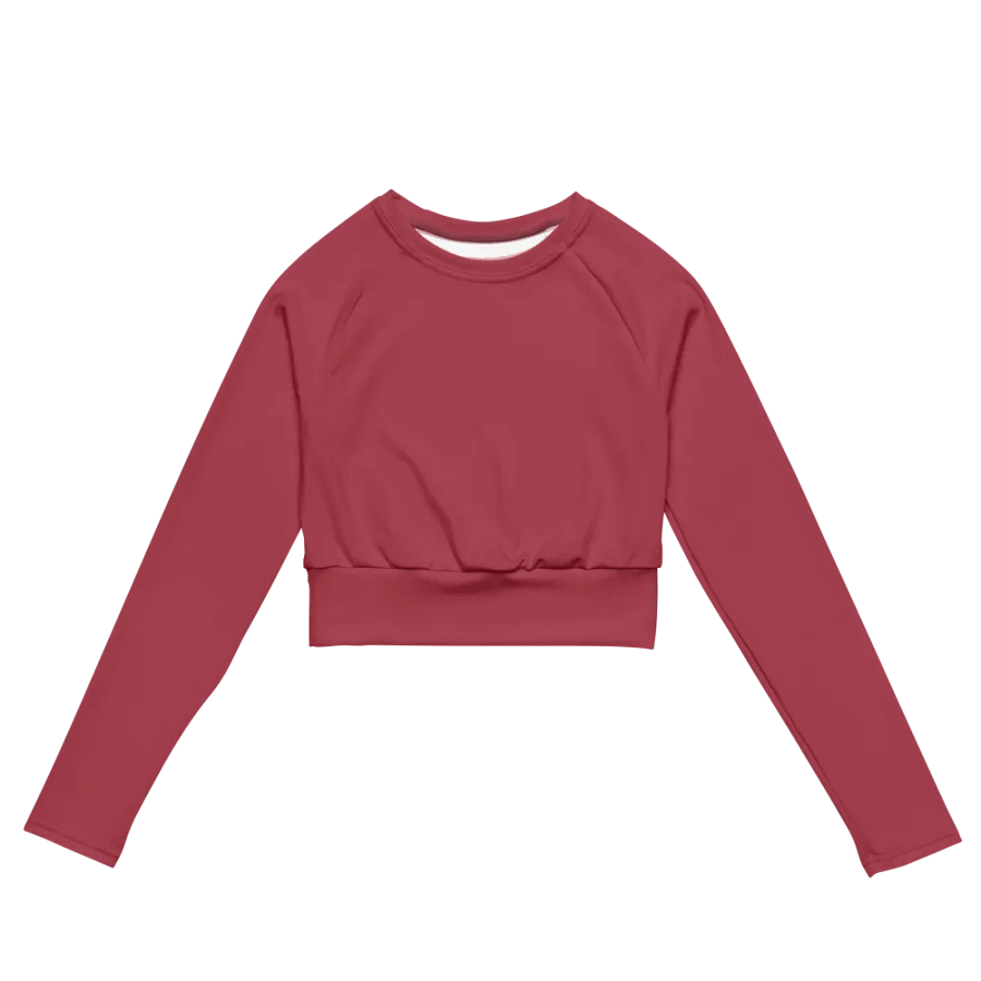 Iconic All-Over Print Recycled Long Sleeve Crop Top product image (2)