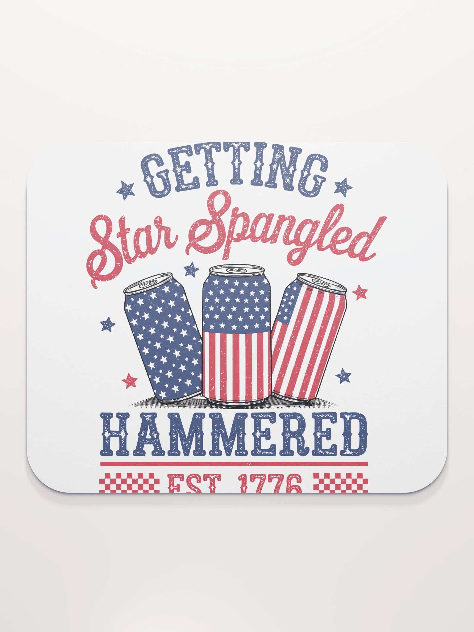 Star Spangled Hammered Mouse Pad product image (2)