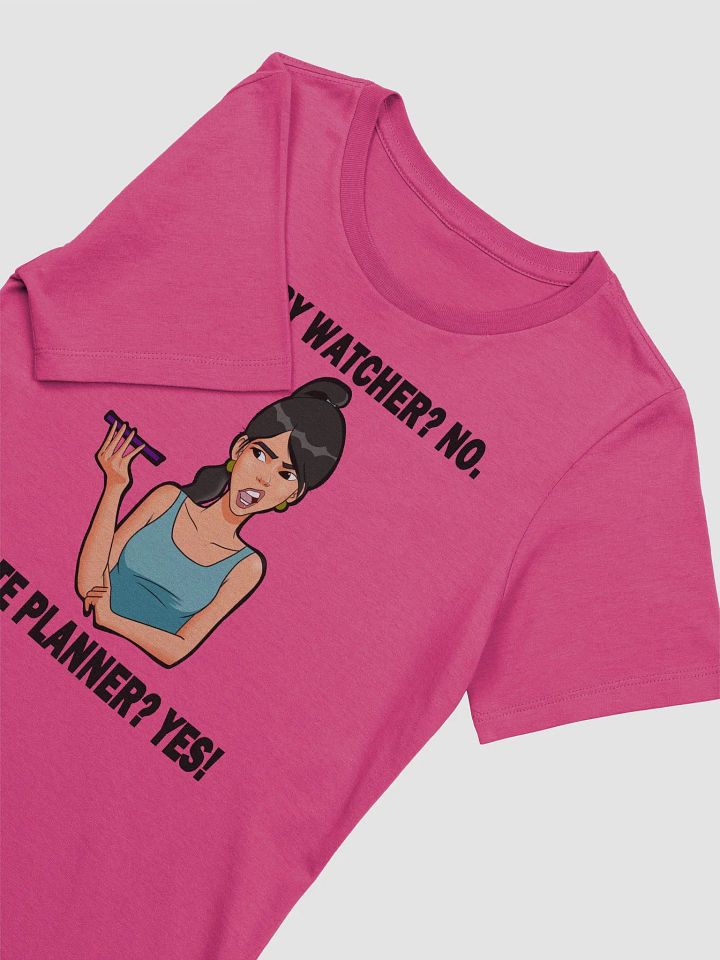 Story Watcher vs. Date Planner - slimmer fit t-shirt product image (2)