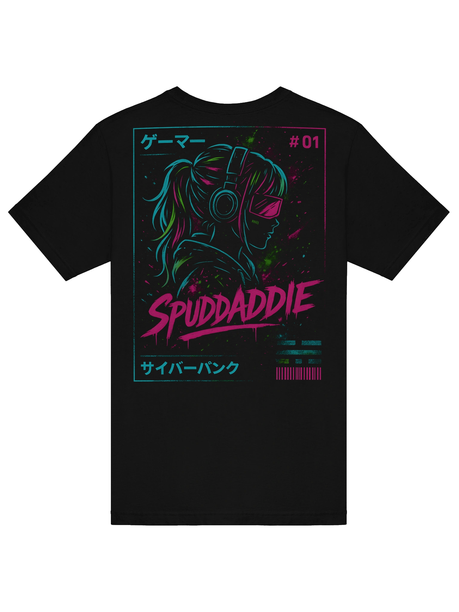 #01 SPUDDADDIE // Neon Override T-Shirt product image (6)
