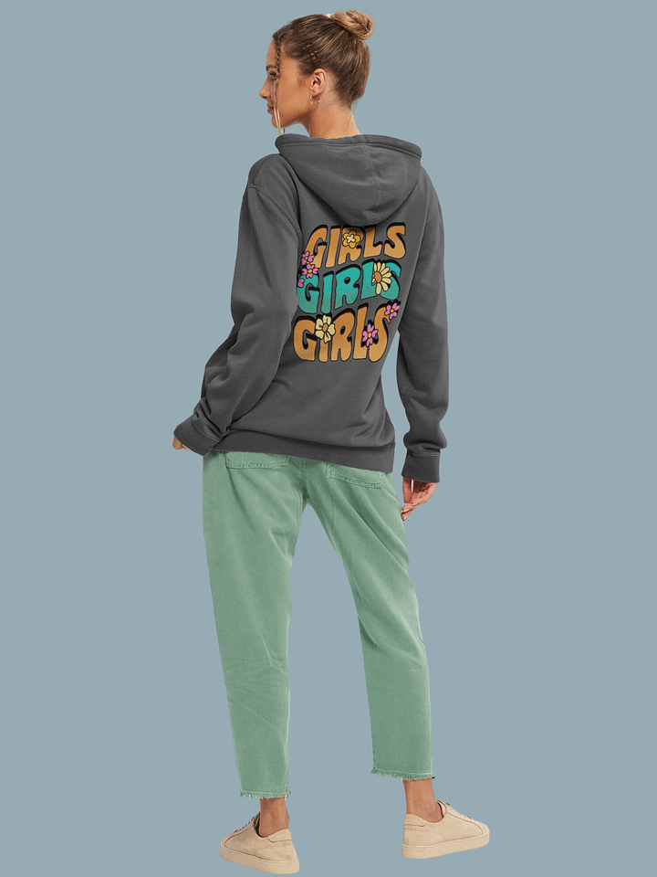Girls retro Pigment Dyed Hoodie product image (2)