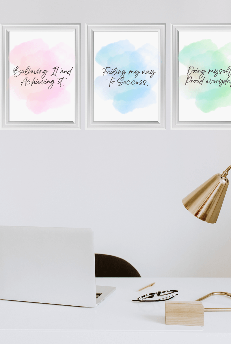 Doing Myself Proud Everyday Motivational Print product image (5)