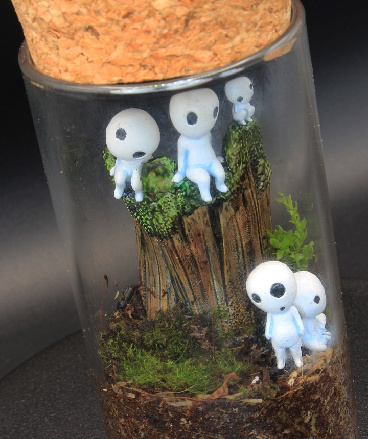 Miniscapes - Tree Sprits on a mossy log product image (2)