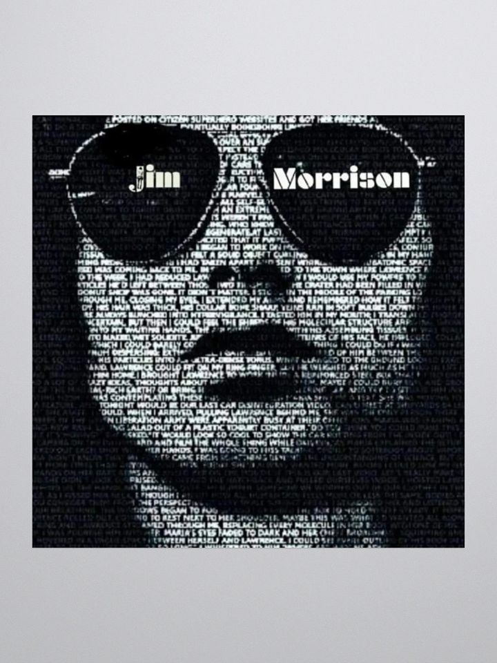 Jim Morrison | Black & White Art Sticker | The American Poet | The Doors product image (2)