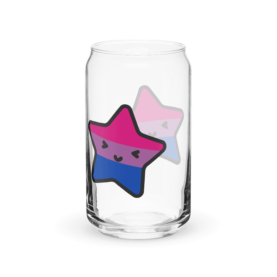 Can-shaped Lucy Bi Pride glass product image (3)