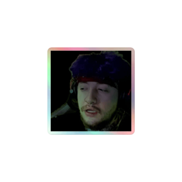 HWHAT Face - Holo sticker product image (1)