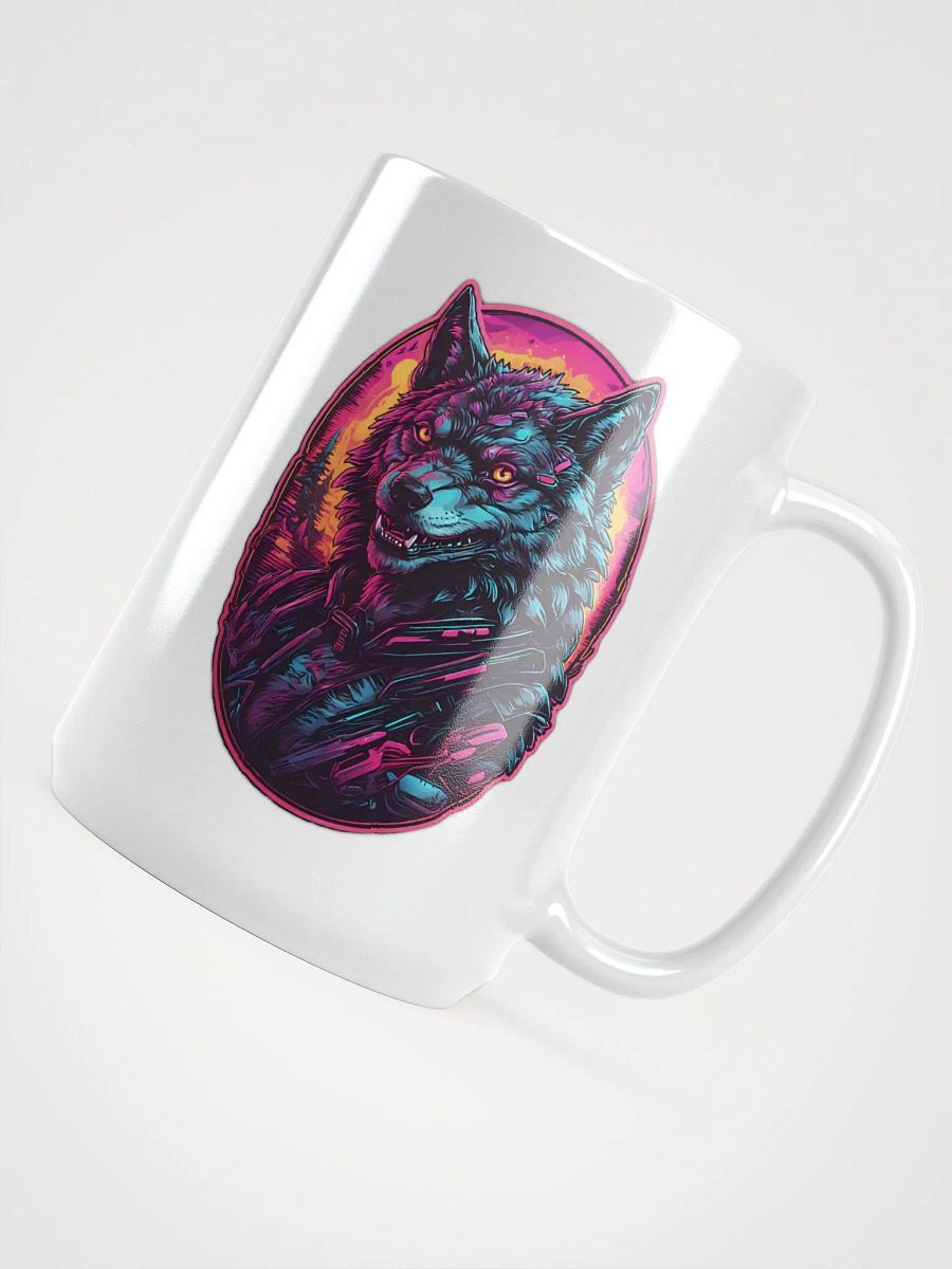 Neon Wolf Heat-Resistant Mug product image (4)