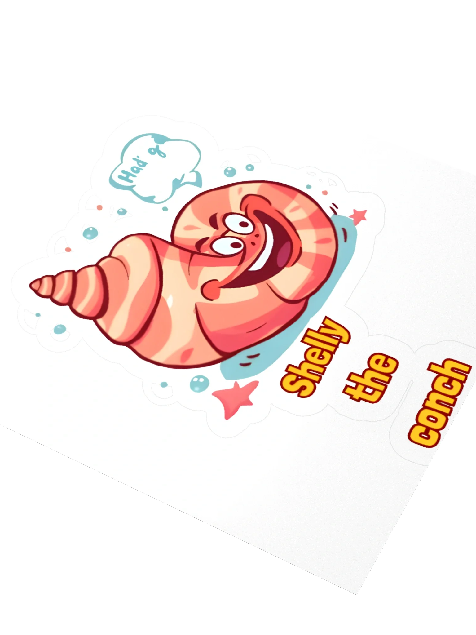 Shelly the Conch Kiss Cut Stickers product image (3)