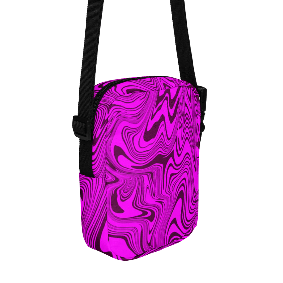 Utility Crossbody Bag - Abstract Purple Swirls product image (8)