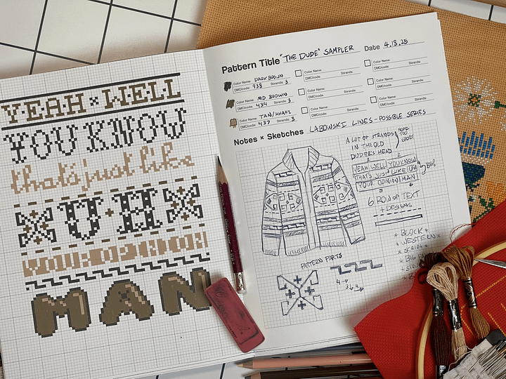 Unruly Cross-Stitch Planner - Digital Download product image (1)