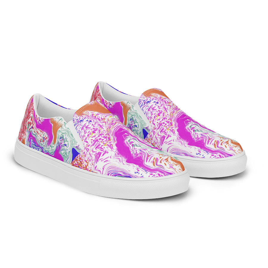 Chromatic Swirl Women's Slip-Ons product image (2)