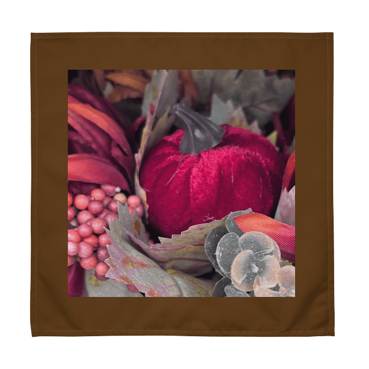 Festive Velvet Pumpkin Cloth Napkin Set product image (1)