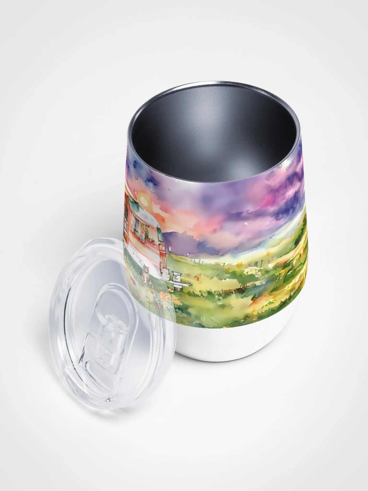 Meadow Sunset Wine Tumbler product image (3)
