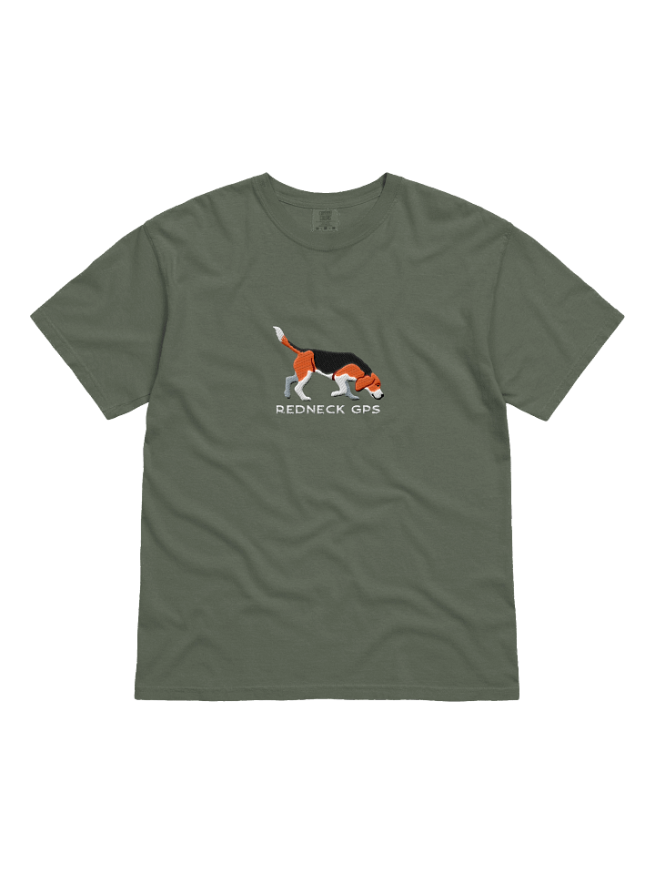 Redneck GPS T-Shirt(Embroidered) of a Beagle(Tricolor) product image (41)