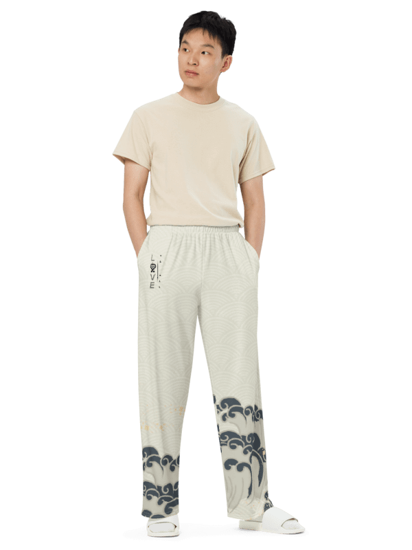 L2A 2025 Beige Wave Wide Leg Unisex Pants product image (5)