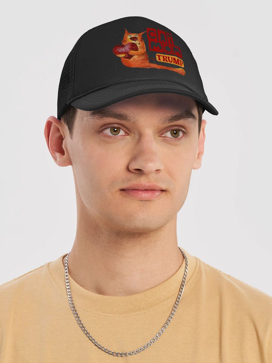 Cat Heart Mom For Trump Hat product image (5)