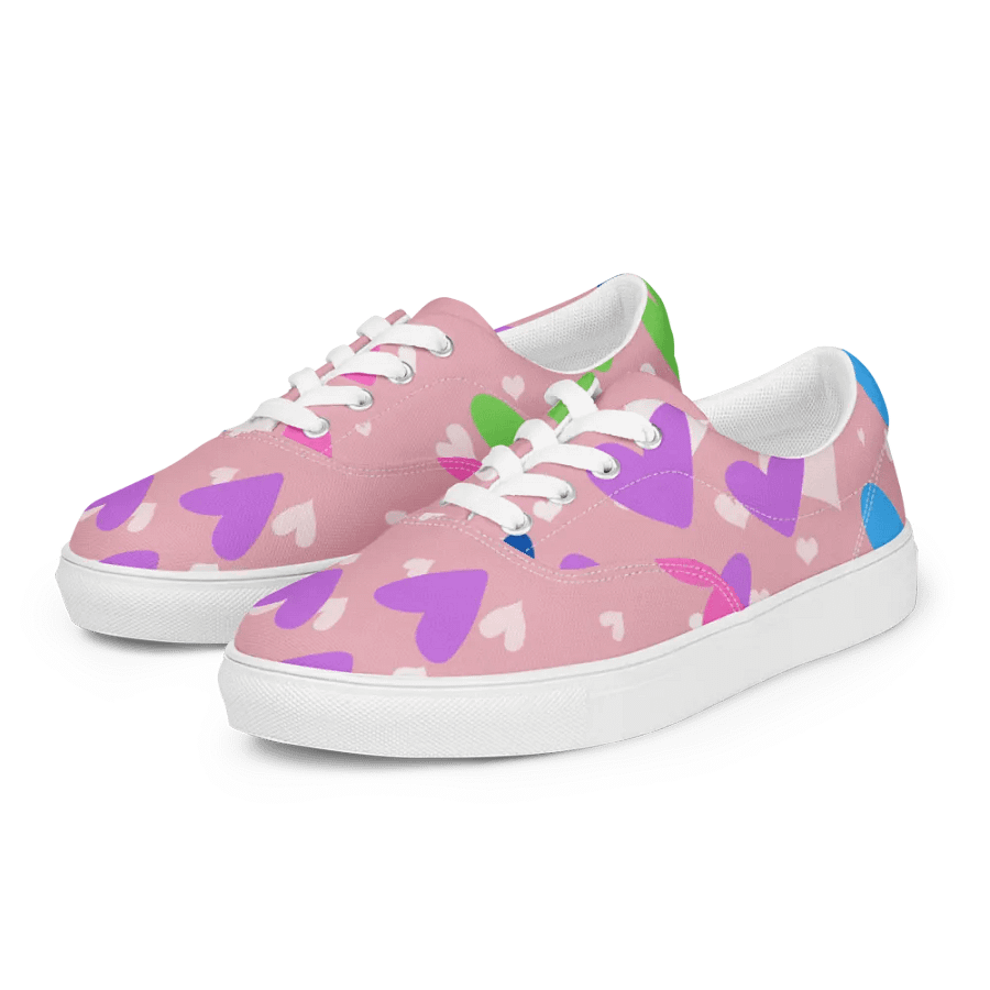 Hearts Women's Lace-Up Canvas Shoes product image (9)