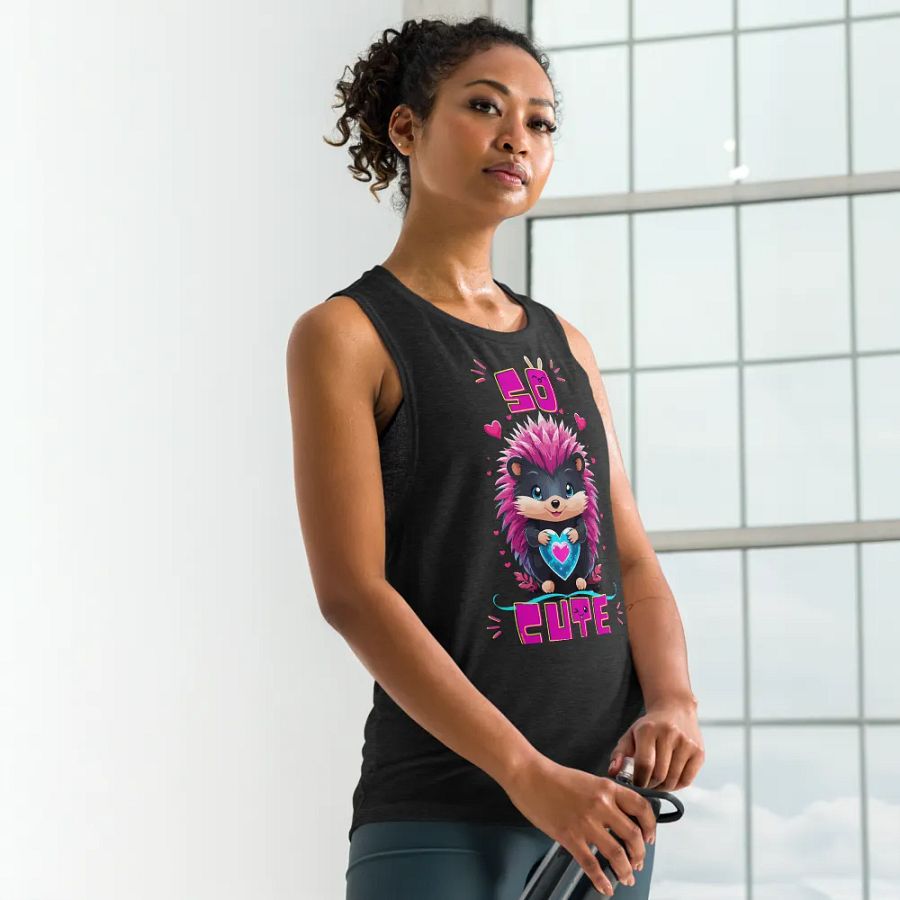 Adorable Hedgehog Love - Muscle Tank product image (4)