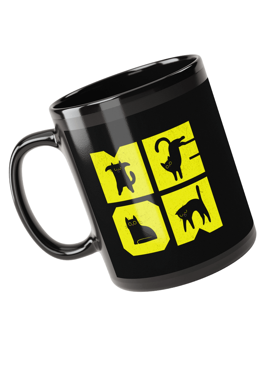 Meow | Black Glossy Mug product image (6)